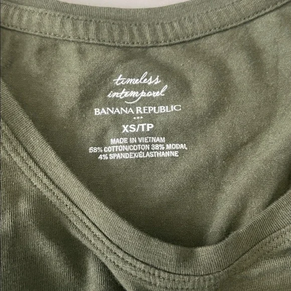 Banana Republic Factory Scoopneck Tank Top Green Size XS - Picture 5 of 7